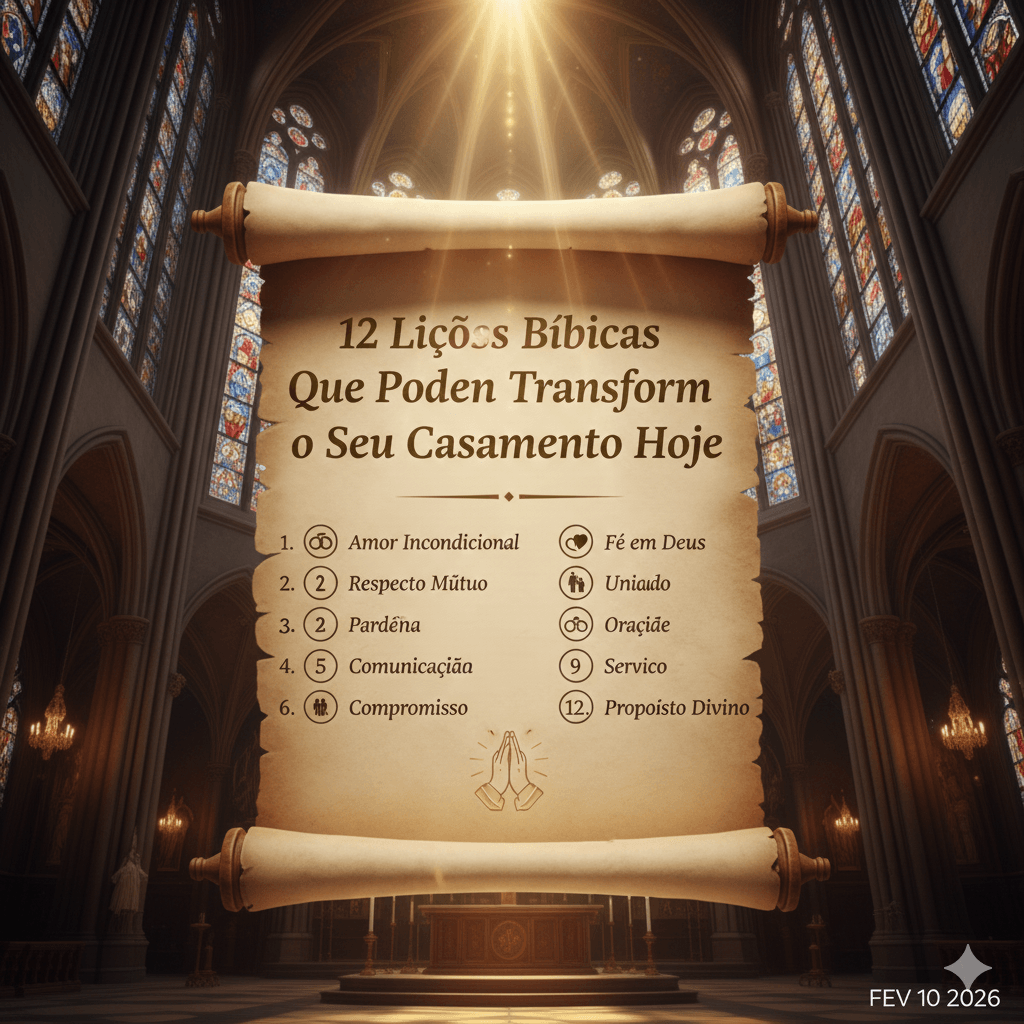 12 Lições Bíblicas Que Podem Transformar o Seu Casamento Hoje