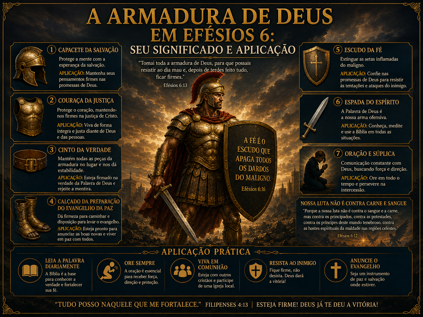 A Armadura de Deus em Efésios 6: Seu Significado e Aplicação