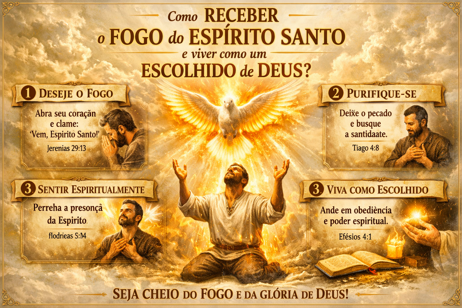 Como RECEBER o fogo do Espírito Santo e viver como um escolhido de Deus?
