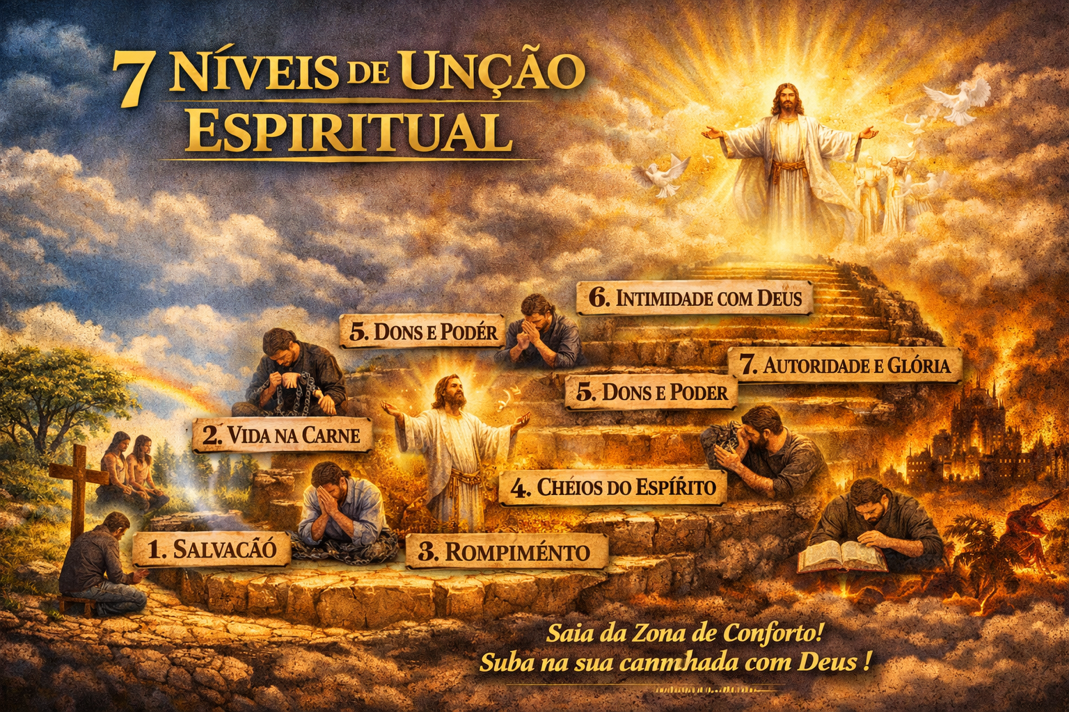 7 Níveis de Unção Espiritual (90% dos cristãos estão presos no Nível 2)