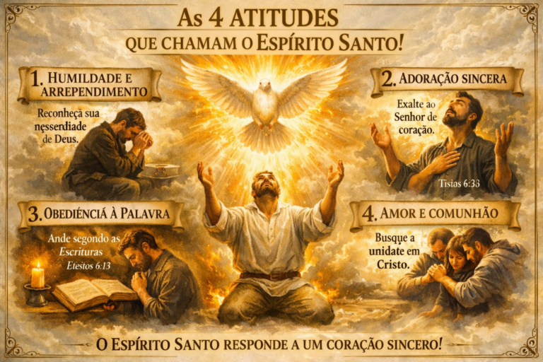 As 4 ATITUDES que chamam o Espírito Santo!