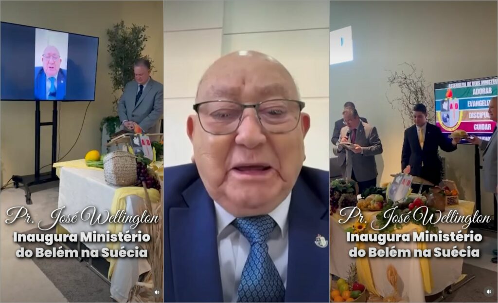 AD Belém inaugura igreja na Suécia e emociona José Wellington