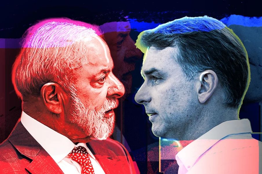 Pesquisa coloca Flávio 7 pontos à frente de Lula no segundo turno