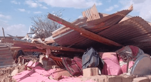 Edifício da igreja demolido em Cartum Norte, Sudão, em 8 de julho de 2025. (CSW)
