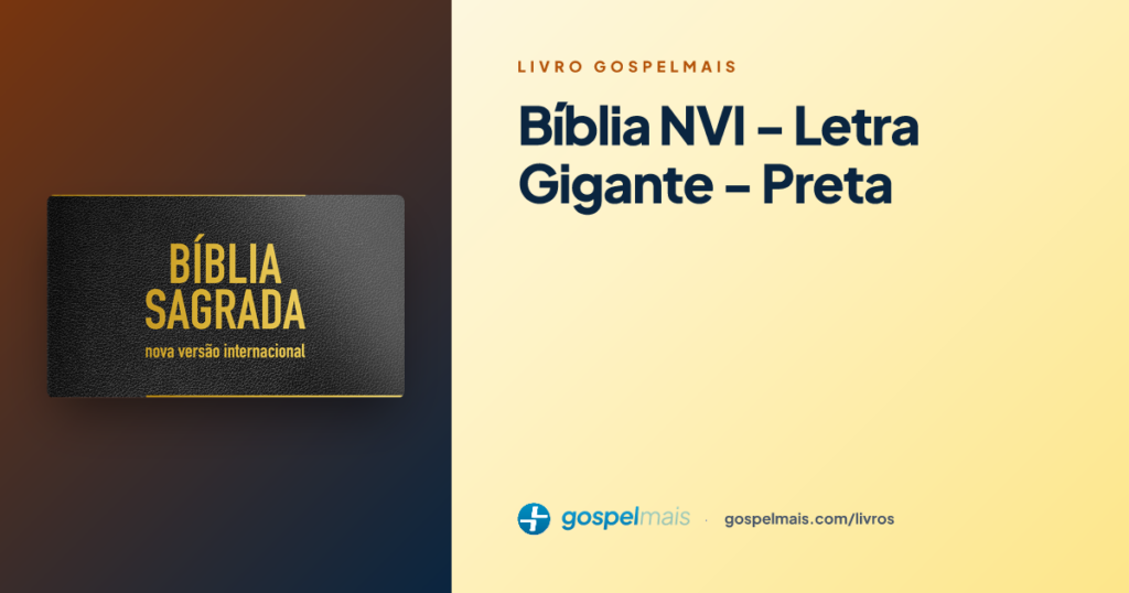 Bíblia NVI - Letra Gigante - Preta