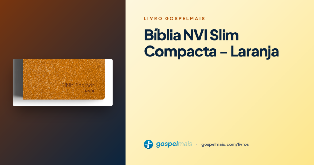 Bíblia NVI Slim Compacta - Laranja