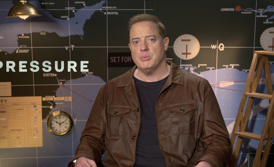 Brendan Fraser fala sobre interpretar Dwight Eisenhower em 'Pressure'