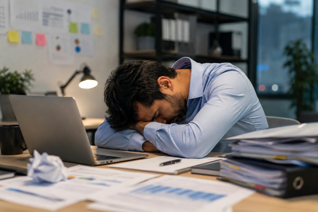 esgotamento mental atinge 72% dos trabalhadores no país