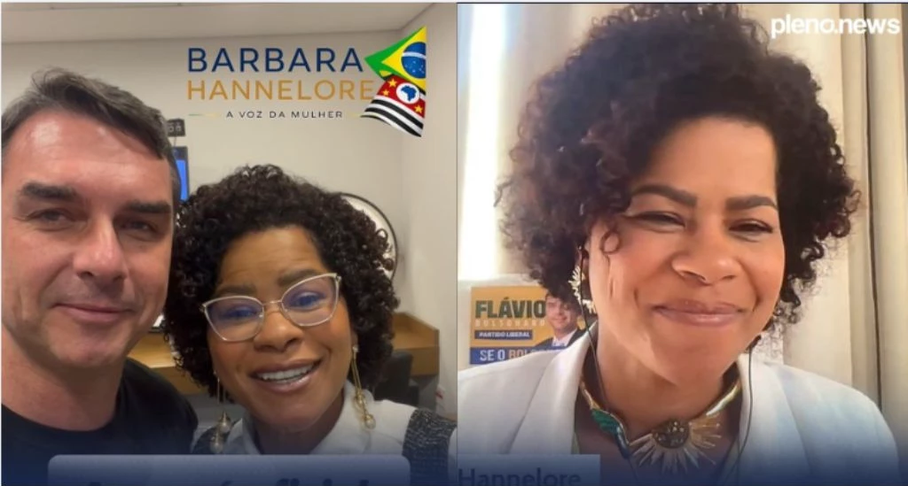 Bárbara Hannelore é cogitada como vice de Flávio Bolsonaro