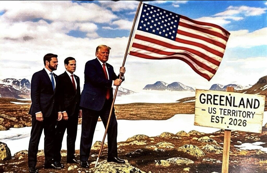 Donald Trump reafirma desejo de controle sobre a Groenlândia