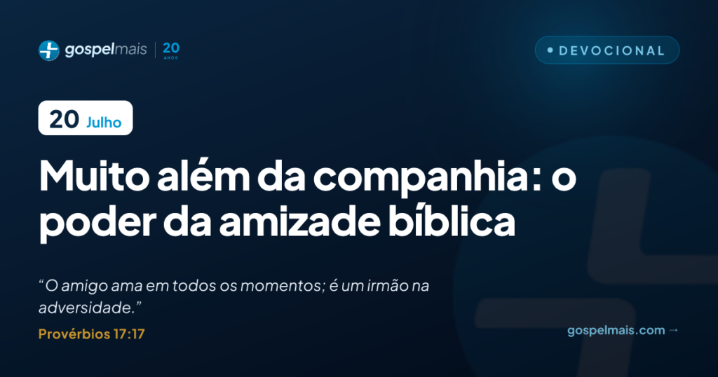 Muito além da companhia: o poder da amizade bíblica